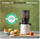 Hurom H320 Cold Press Juicer Machine, Easy to Clean Masticating Slow Juicer, Coarse Strainers, Self-Feeding, Hands Free, Family Size, Quiet Motor, Easy Assembly (Black) by CozyNest Decor