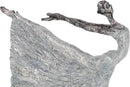 Deco 79 Polystone Dancer Decorative Sculpture Home Decor Statue, Accent Figurine 12" x 3" x 16", Gray by CozyNest Decor