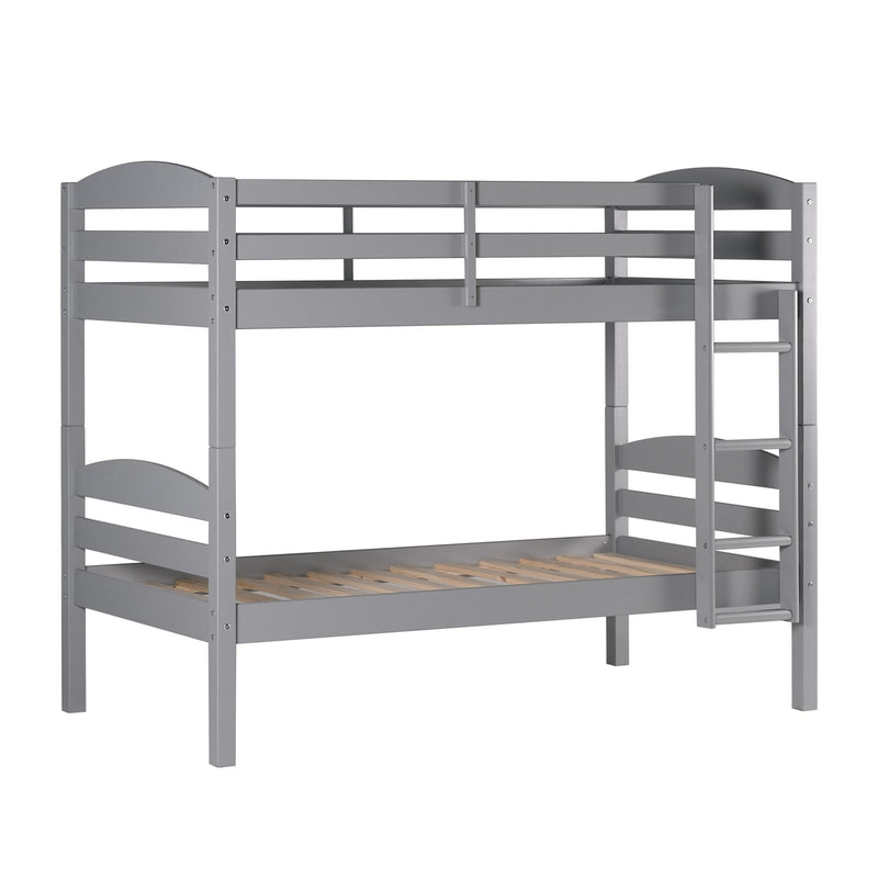 Carolina Transitional Solid Wood Twin-over-Twin Bunk Bed