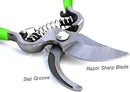 GARDEN GURU Classic Bypass Pruning Shears Clippers – Heavy Duty Forged Steel Garden Pruners – Safety Lock – Non Slip Comfort Grips – Cuts up to 1” Diameter – Professional Bypass Pruners for Gardening by GreenHaven Gardens