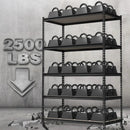 WORKPRO 5-Tier Metal Garage Shelving, 48”W x 24”D x 72”H, Adjustable Storage Rack, Heavy Duty Shelf with Particle Board, 2500 lbs Load Capacity (Total) for Garage, Basement, Warehouse, Kitchen by GreenHaven Gardens