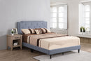 Button Tufted Bed Charming For Cozy Spaces by Unique Piece Furniture