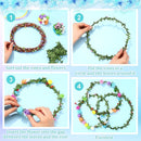 Syhood Rose Style Crowns Making Kit, 168 Pcs Parts, Make Your Own Flower Crown Wreath Headbands and Bracelets Craft Kit Hair Accessories Handmade DIY Floral Crown Garland Kit Presents for Party by TinyTreasures Baby Boutique