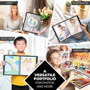 Dunwell Photo Album 8x10 (Black) with Mounting Paper, 8 x 10 Photo & Art Portfolio Presentation Binder, 24 Clear Sleeves Display 48 Pages, Professional Photography Book for Portraits, Artwork by TinyTreasures Baby Boutique