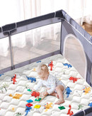 Premium Foam Baby Play Mat 74" X 50", Thick One-Piece Crawling Plyapen Mat, Odorless Baby Mat For Floor, Non-Slip Cushioned Playmat for Infants,Babies,Toddlers (Machine Washable for Easy Care) by TinyTreasures Baby Boutique