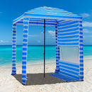 HOMEDEMO Beach Canopy UPF 50+, 6'×6', Easy Set up and Take Down Tent with Sand Pockets, Side Wall Shade Wind Waterproof for Kids, Family & Friends by TinyTreasures Baby Boutique