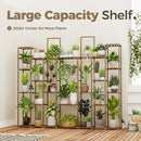 Bamworld Plant Stand Indoor 30 Pots Large Plant Shelf Wide Tall Outdoor Plant Holder Wood for Multiple Plants Plant Rack for Living Room Garden Balcony Flower by GreenHaven Gardens