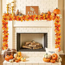 Joyhalo 2 Pack Fall Leaves Garland Indoor Outdoor Fall Decor,Hanging Maple Leaves Garland for Mantle, Door Frame,Fireplace and Thanksgiving Decor by CozyNest Decor