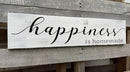 Happiness is Homemade Sign, Farmhouse Kitchen Sign,Rustic Wooden Kitchen Wall Decor for Dining Room (Happiness) 6x18 Inch by CozyNest Decor