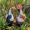 Garden Statues Gardener Couple Duck, Indoor Outdoor Decorations Cute Ducks Art Décor Goose Figurine Ornament for Yard Home Garden Patio and Office (Male) by GreenHaven Gardens