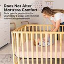 Waterproof Crib Mattress Protector Cover Fitted - 2-Pack Quiet Baby Crib Mattress Pad Sheets, 52" x 28" Soft Quilted Cotton Baby Sheet, Machine Washable, Easy Fit, Durable (Cameo/Mavy) by TinyTreasures Baby Boutique