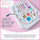 Bright Stripes Wish*Craft Mystical Jewelry Studio – Bracelet Making Kit with Heishi Beads, Real Crystals & Handcrafted Gemstones for Unique Jewelry Designs & Trendy Accessories by TinyTreasures Baby Boutique