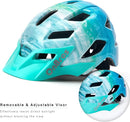 OnBros Kids Bike Helmet - Bike Helmets for 5-14 Boys or Girls with Visor, Children Bicycle Helmet for Skateboard Mountain Scooter Road Cycling, Lightweight and Adjustable 50-57CM by TinyTreasures Baby Boutique