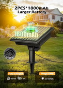 Brightown Outdoor Solar String Lights Waterproof 58FT with 25 Shatterproof ST38 LED Bulbs, 2700K Solar Lights Outdoor with Remote, Solar String Lights for Outside, Camping, Yard, Party Decor by CozyNest Decor