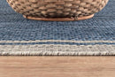 CAMILSON Outdoor Rug, 5x7 Bordered Navy Blue Gray Modern Area Rugs for Indoor and Outdoor Patios, Porches Waterproof Washable Porch Deck Outside Carpet (Bordered Navy, 5 x 7) by GreenHaven Gardens