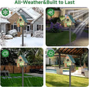 Smart Bird Feeder Pole-Heavy Duty Adjustable 3-6.6ft Universal Birdhouse Stand Mount for Backyard&Outdoor Bird Houses/Cameras (80'Pole) by GreenHaven Gardens