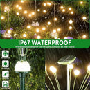 HIGH Power Solar Garden Lights Outdoor, 2 Pack 18 LED Solar Firefly Lights Fairy Swaying by Wind for Outside, IP67 Waterproof, for Patio Garden Yard Walkway Sidewalk, Green by GreenHaven Gardens