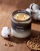 M&SENSE Sage Citrus Scented Candles for Men, 2 Wick 11.6oz Slow Burn 70 Hours Large Natural Soy Wax Clean Candle, Black Candle Luxury Manly Candles Home Fragrance Holiday Candle for Him by CozyNest Decor