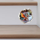 Baby Dragon 3D Wall Decal – Cute Fantasy Sticker with Torn Wall Effect – 4.7W x 4.5H inches by TinyTreasures Baby Boutique