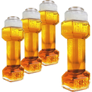 The Wine Savant Set of 4, Dumbbell Beer & Whiskey Glasses, 26oz Glass