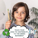 GREENZLA Kids Bamboo Toothbrushes, Natural Toothbrush Set, Soft Bristles, Durable Charcoal Wooden Brushes, Compostable Design for Toddlers and Children, 6 Pack by CozyNest Decor