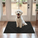 COSY HOMEER-Door-Mat-Non-Slip-Entryway-Rug 20”x32” Absorbent Welcome Mats Washable Dirt Trapper Door Mat Entrance Floor Mats for Front Back Doormats and Wet Shoes,Black by CozyNest Decor