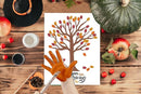 Gratitude Tree Fingerprinting Kit, DIY Happy Thanksgiving Keepsake, Baby Keepsake Gifts, 10 Cards, Thanksgiving Party Game Supplies, Make Your Own Thank You Greeting Cards Gifts for Mom and Dad, 03 by TinyTreasures Baby Boutique