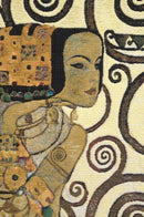 C Charlotte Home Furnishings Inc Lebensbaum Expectations Cushion Cover | Pure Cotton Decorative Cushion Case | Cushion Cover for Indoor Use | 17x17 Inch Cushion Cover for Living Room I By Gustav Klimt by CozyNest Decor