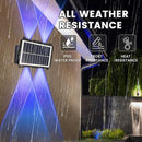 Solar Powered Outdoor LED Lights, Waterproof Wall Sconces, 4 LEDs Fence Lights, Up & Down Lighting for Backyard, Deck, Patio, Porch, Balcony, Garden (4 Pack) by GreenHaven Gardens