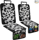 Car Seat Protector for Child Car Seat, 2 Pack Baby Car Seat Covers with Mesh Pockets & Non-Slip Backing 600D Durable Seat Protector Under Baby Car Seat for Car Back Seat (Cow Print, Large) by TinyTreasures Baby Boutique