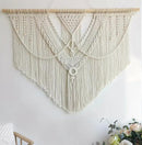 Achart Macrame Wall Hanging Large- Boho Wall Decor- large wall art- Wall Decor Living Room- Macrame Tapestry Boho Decor for Bedroom (Triangle) by CozyNest Decor