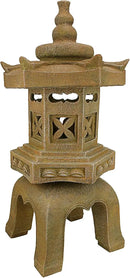 Design Toscano SS8577 Sacred Pagoda Lantern Asian Decor Garden Statue, Large, Gothic Stone