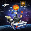 Solar System Building Sets with Light - Rotatable Space Exploration Building Toys with 9 Planets & Rocket Sets Science Astronomy Educational Gifts for Boys Girls Age 6+ Years Old Kids(775 PCS) by TinyTreasures Baby Boutique