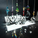 H&D HYALINE & DORA 6PCS Suncatchers Crystal Chandelier Prism Hanging Ornament for Window Home Garden,Rainbow Maker Crystal Pendant by GreenHaven Gardens