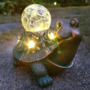 JOYBEE Garden Statues Turtle with Solar Lantern Outdoor Decor-Turtle Solar Figurines Lights Decorations for Patio Yard Lawn Ornaments-Gifts for Birthday Easter Housewarming by GreenHaven Gardens