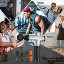RAEMAO Massage Gun, Handheld Electric Deep Tissue Muscle Massager for Athletes for Pain Relief Attaching 8 Replacement Heads, Percussion Massager with 10 Speeds, Father's Day Gifts, Silver by CozyNest Decor