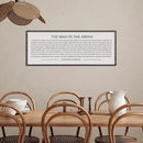 LuZhiQiang The Man in the Arena Wall Decor 32''x12'' Inspirational Quotes Office Wood Framed Sign Rustic Home Motivational Art For Man Entrepreneur Morden Living Room Wall Hanging Decor (Black) by CozyNest Decor