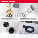 American Standard 10-US-AS-3 Garbage Disposal Anti-Jam Stainless Steel Food Waste Grinding System, Slim Line, 1/3 HP, Black by CozyNest Decor