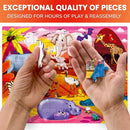 QUOKKA Puzzles for Kids Ages 4-6 – 4 x 48 Pieces Jigsaw Puzzles for Toddlers 2-4 – Children's Game Ages 3-5 for Learning Farm Animals – Educational Preschool Toy for Boys and Girls 4-8 Years Old by TinyTreasures Baby Boutique