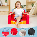 MallBest Kids Sofas Children's Sofa Bed Baby's Upholstered Couch Sleepover Chair Flipout Open Recliner(Red/Fire Truck) by TinyTreasures Baby Boutique