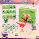 Air Dry Clay Kit - Dinosaur Theme, Modeling Clay for Kids, DIY Model Magic with Sculpting Tools and Tutorials, 12 Boxes Molding Clays, Ultra Light, Soft & Non-Toxic, Arts and Crafts Gift for Kids by TinyTreasures Baby Boutique