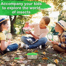 2Sets Bug Catcher for Kids - Sturdy Kids Bug Catching Kit Gifts with Collector Butterfly Net Tweezer, Bugs Habitat Outdoor Explorer Kit for Age 3 4 5 6 7 8, 8Pcs, Green & Pink by TinyTreasures Baby Boutique
