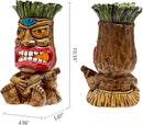 Solar Tiki Statue Outdoor Decor-Garden Guitar Tiki Statues-Tiki Bar Decorations for Outdoor Patio Yard Lawn Balcony Bar Party,Waterproof Garden Sculpture 10.35 Inch Tall by GreenHaven Gardens