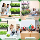 Growell Large Hydroponics Growing System Kit, 90 Pods Vertical Hydroponic Garden with 2 Light Modes Grow Light, Auto Circulating Water System, 40L Indoor Gardening System for Herb Vegetable Fruit by GreenHaven Gardens