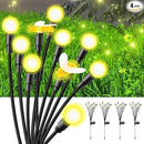 Solar Garden Lights 2024 Upgraded 40 LED Firefly Lights Solar Outdoor Sway by Wind for Patio Pathway Decoration 2+8 Warm White (Bees 4 Pack)… by GreenHaven Gardens