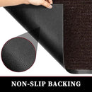 Low Profile Rubber Door Mat, 60x35inch, Heavy Duty, Entrance Doormat, Indoor and Outdoor, Waterproof, Easy Clean Shoe Scraper, Home Rug Welcome Mats for Entryway, Patio, Porch, Brown by GreenHaven Gardens
