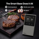 Sync WiFi Wireless Meat Thermometer Digital, 2 Probes, Smart Base, LCD Display, Unlimited Range, Bluetooth 5.4, Improved Stability, NIST-Certified Accuracy, BBQ, Grill, Smoker, Oven, Kitchen by TinyTreasures Baby Boutique