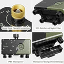 Diivoo WiFi Water Timer 4 Outlets with Brass Inlet, Smart Sprinkler/Hose/Tap Timer Compatible with Alexa & 24 Irrigation Plans & Rain Delay, Garden Watering Systems Controller with 2 Watering Modes by GreenHaven Gardens