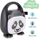 Singimals Kids Karaoke Speaker with Microphone - Unleash Your Child's Inner Superstar, Bluetooth v5.1, 12H Playtime, 5W Speaker, Multicolor LED Lighting, Bam Bam The Panda by TinyTreasures Baby Boutique