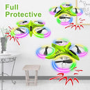 Dwi Dowellin Mini Drone for Kids Crash Proof LED Night Lights One Key Take Off Landing Flips RC Remote Control Small Flying Toys Drones for Beginners Boys and Girls Adults Nano Quadcopter, Green by TinyTreasures Baby Boutique